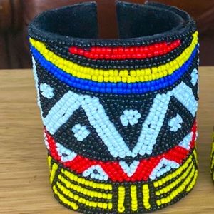 Sassy Jones Adjustable Sherrie Beaded Cuff - NWOT